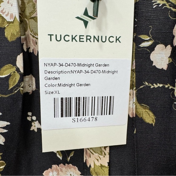 Tuckernuck NEW Midnight Garden Lyles Puff Sleeve Floral Boho Maxi Dress Size XL - Picture 6 of 12